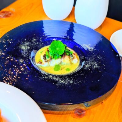 新メニュー【真鯛のボワレ・緑茶のブールブラン・ピーマンのソ…