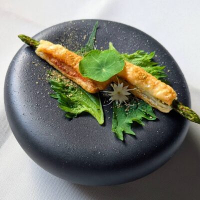 新メニュー【昆布で煮込んだアスパ…
